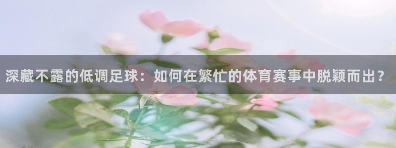 熊猫直播免费观看：深藏不露的低调足球：如何在繁忙的体育赛事中脱颖而出？